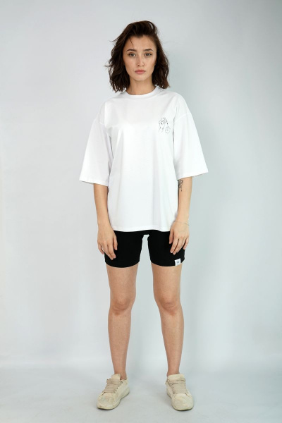 Футболка свободного кроя из трикотажа для комфортных образов Kivviwear 4034.11 - фото 3