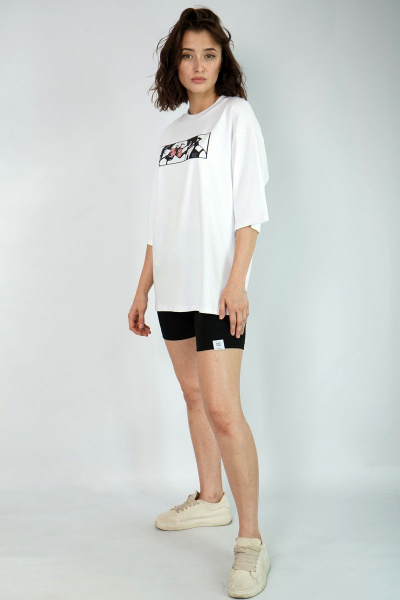 Футболка свободного кроя из хлопка для повседневной носки Kivviwear 4034.12 - фото 7