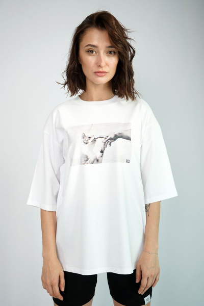 Футболка свободного кроя из трикотажа для круглый год Kivviwear 4034.13 - фото 1