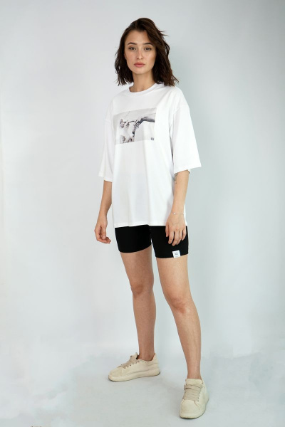 Футболка свободного кроя из трикотажа для круглый год Kivviwear 4034.13 - фото 5