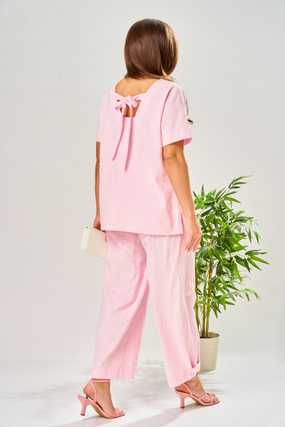 Брюки, туника AVA fashion М-205 розовый - фото 11