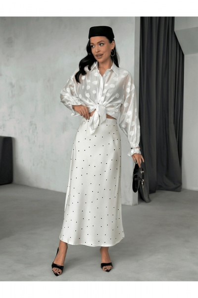 Юбка PRATA wear S040 молочный - фото 1