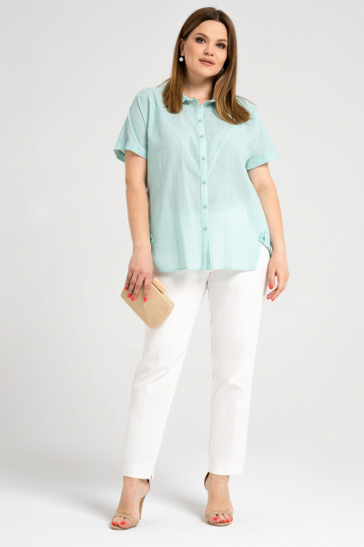 Блуза Панда 44140z мятный - фото 1