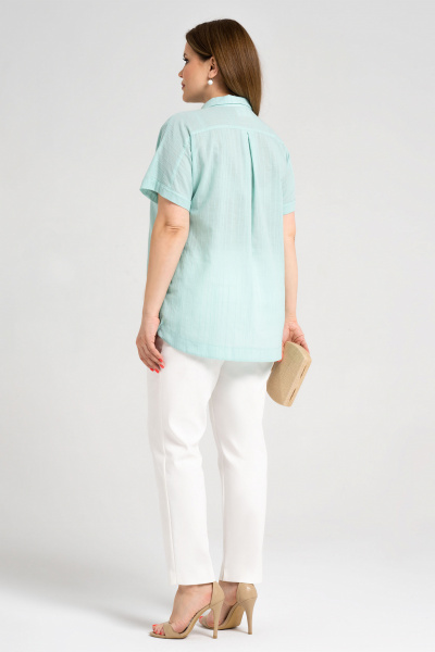 Блуза Панда 44140z мятный - фото 2