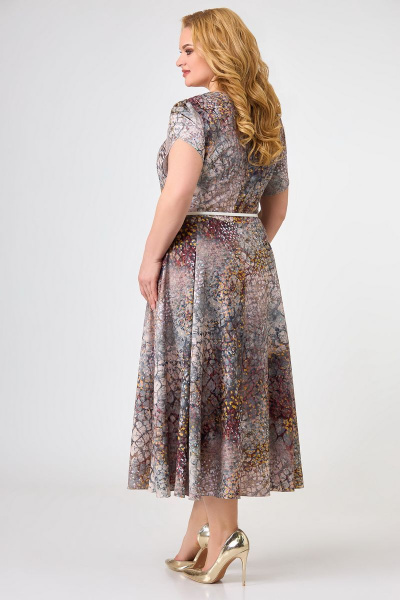 Платье Swallow 383 принт_черно-красно-белый - фото 4