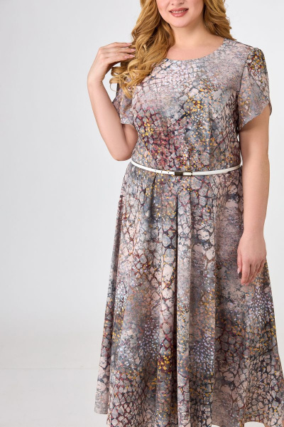 Платье Swallow 383 принт_черно-красно-белый - фото 3