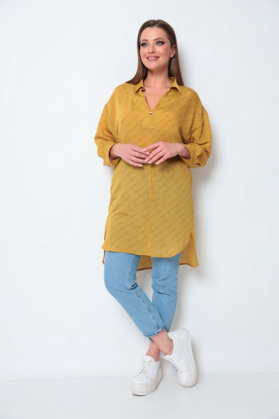 Туника Michel chic 761 горчица - фото 3