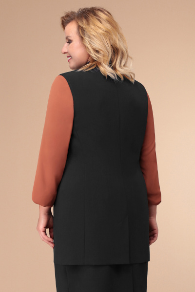 Жилет Линия Л А-1798 чёрный - фото 2