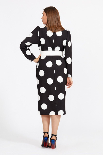 Платье Mubliz 586 черно-белый - фото 2