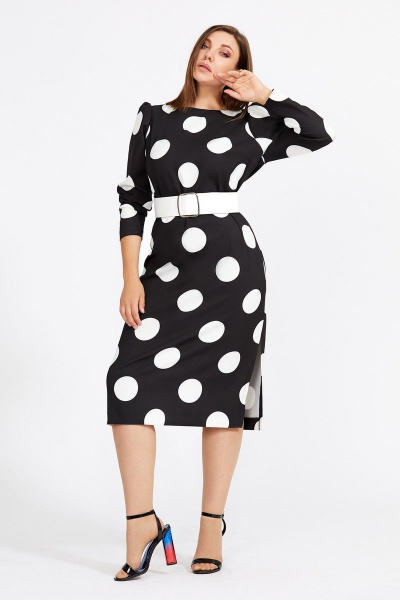 Платье Mubliz 586 черно-белый - фото 1