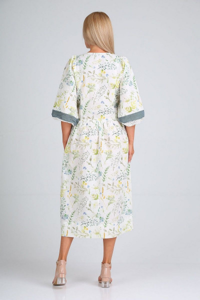 Платье FloVia 4096 цветы_на_белом - фото 4
