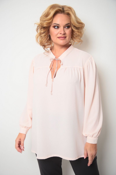 Блуза Michel chic 760 бледно-розовый - фото 2