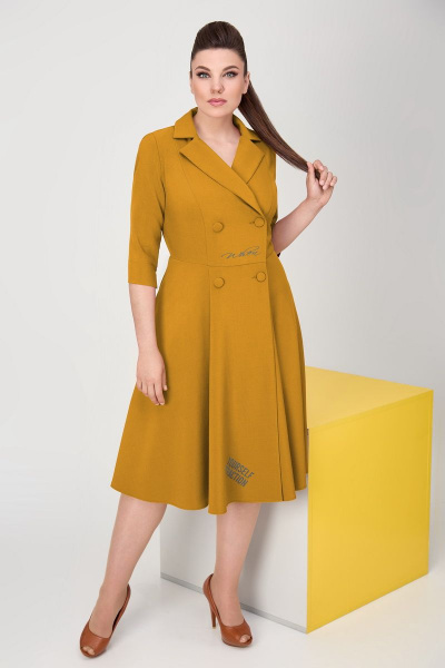 Платье Надин-Н 1914 горчица - фото 1