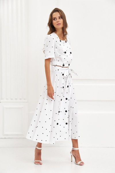 Топ, юбка LIBERTY 282.349WHI - фото 3