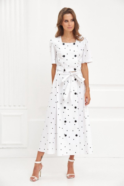 Топ, юбка LIBERTY 282.349WHI - фото 2