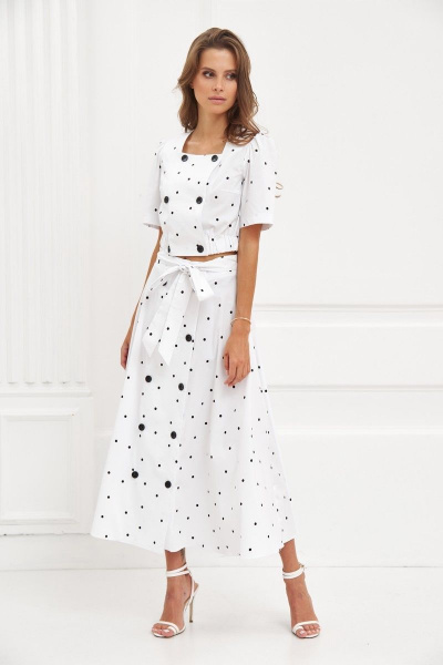 Топ, юбка LIBERTY 282.349WHI - фото 1
