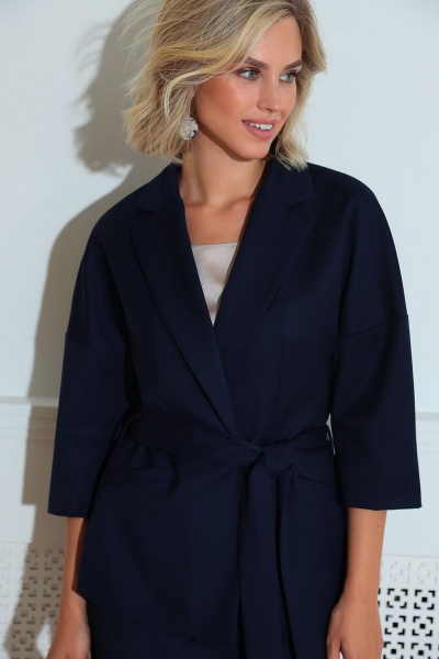 Блуза, жакет, юбка LeNata 32197 темно-синий - фото 4