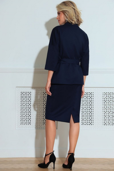 Блуза, жакет, юбка LeNata 32197 темно-синий - фото 2