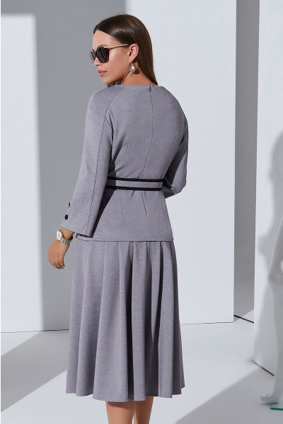 Джемпер, юбка Lissana 4282 серый - фото 5