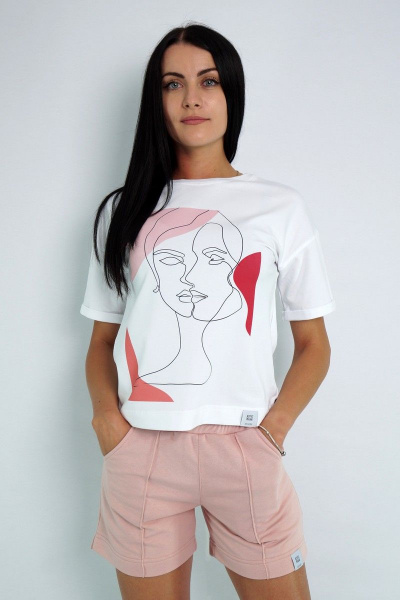 Футболка с рукавами и подворотом из трикотажа для комфорта Kivviwear 4026.09 - фото 7