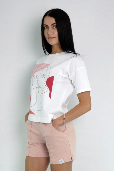 Футболка с рукавами и подворотом из трикотажа для комфорта Kivviwear 4026.09 - фото 2