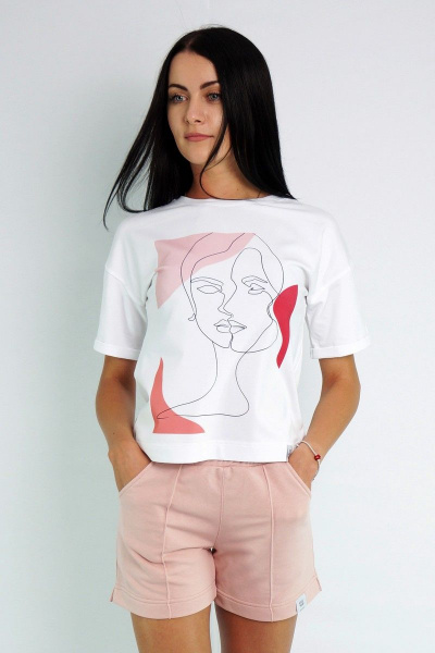 Футболка с рукавами и подворотом из трикотажа для комфорта Kivviwear 4026.09 - фото 1