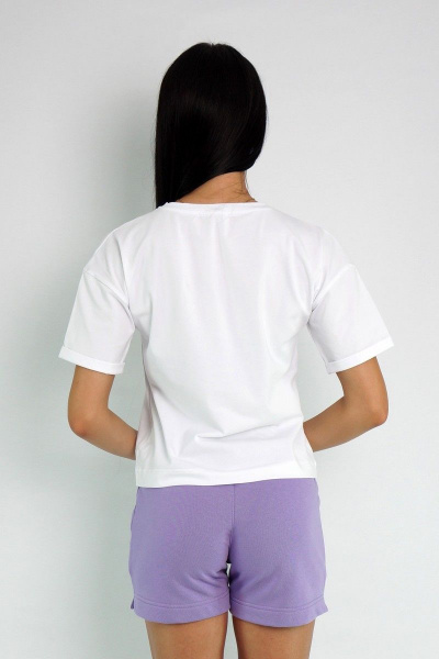 Футболка с рукавами и принтом из трикотажа для стиля и комфорта Kivviwear 4026.11 - фото 5