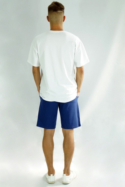 Футболка оверсайз из трикотажа хлопок с мультиколор принтом Kivviwear 1001.02 - фото 6