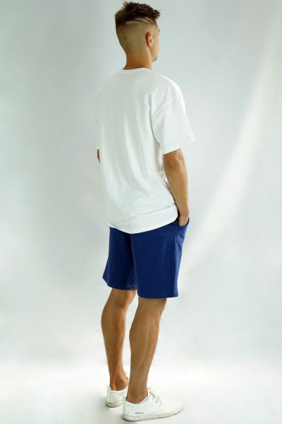 Футболка оверсайз из трикотажа хлопок с мультиколор принтом Kivviwear 1001.02 - фото 5