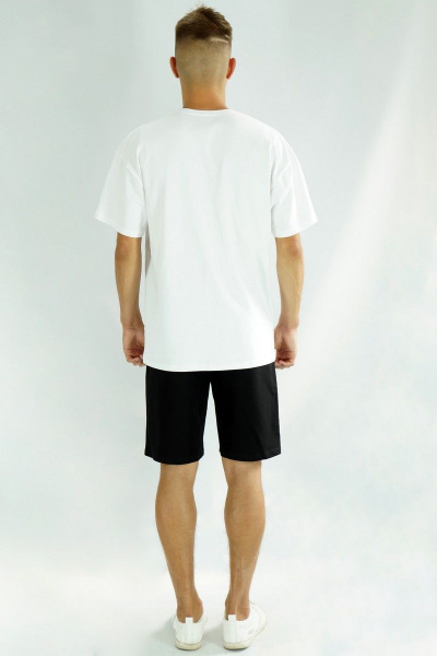 Футболка оверсайз с длинным рукавом и горловиной Kivviwear 1001.03 - фото 8