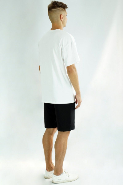 Футболка оверсайз с длинным рукавом и горловиной Kivviwear 1001.03 - фото 7