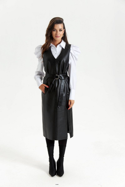 Сарафан SODA 620 черный - фото 1