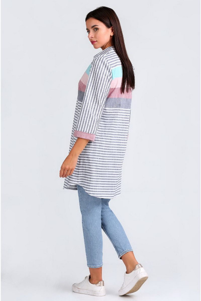 Рубашка Таир-Гранд 62403 джинс - фото 5