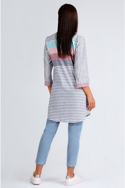 Рубашка Таир-Гранд 62403 джинс - фото 3