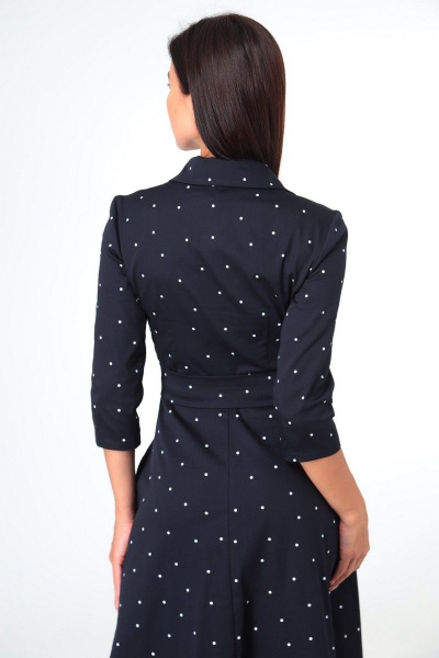 Платье Sisters Solonko Т-30 синий_горох - фото 15