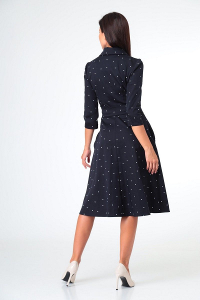 Платье Sisters Solonko Т-30 синий_горох - фото 10
