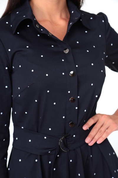 Платье Sisters Solonko Т-30 синий_горох - фото 8