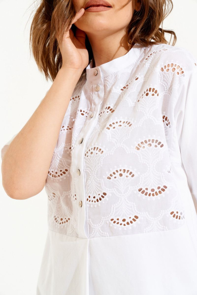 Блуза, брюки ELLETTO old 5146 белый-беж - фото 3