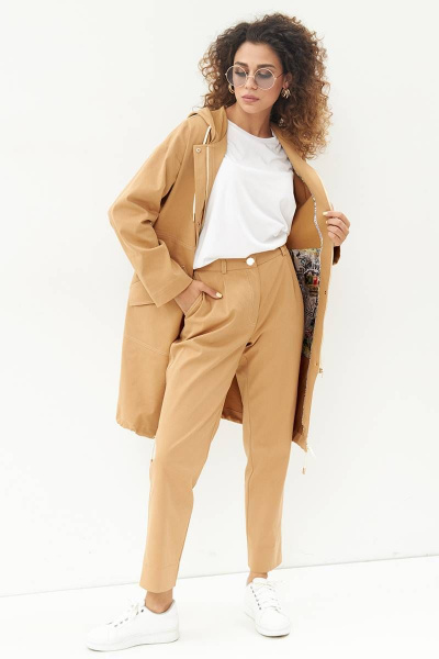 Брюки, парка Kod:127 2046 кэмел - фото 5