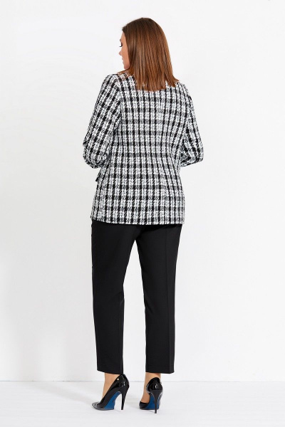 Жакет Mubliz 580 черно-белый - фото 2