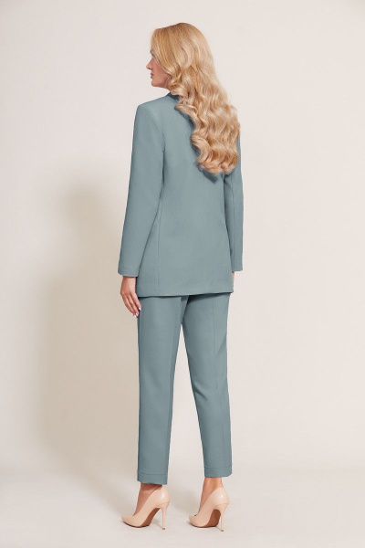Брюки, жакет Mubliz 570 серый-зеленый - фото 2
