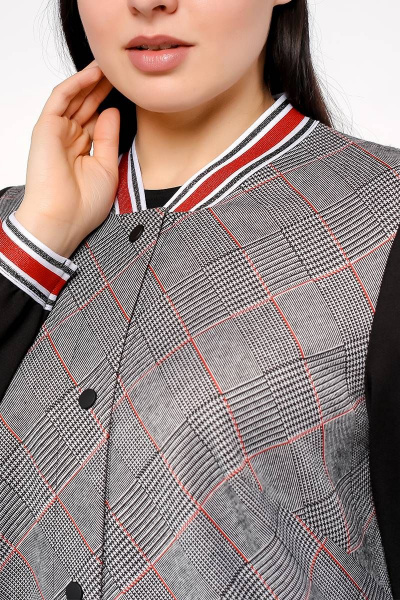 Кардиган La rouge 9020 клетка - фото 6