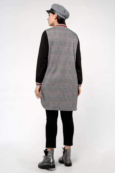 Кардиган La rouge 9020 клетка - фото 5