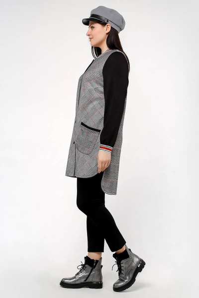 Кардиган La rouge 9020 клетка - фото 4