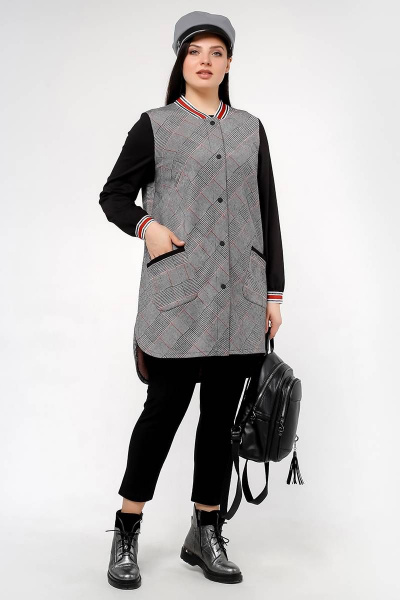 Кардиган La rouge 9020 клетка - фото 2