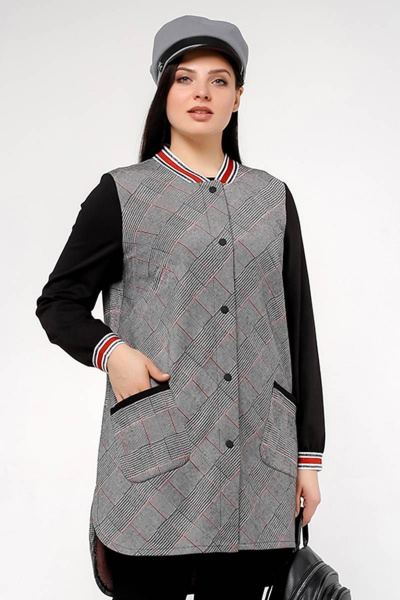 Кардиган La rouge 9020 клетка - фото 1