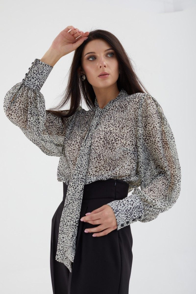 Блуза MALI 621-074 леопард - фото 1