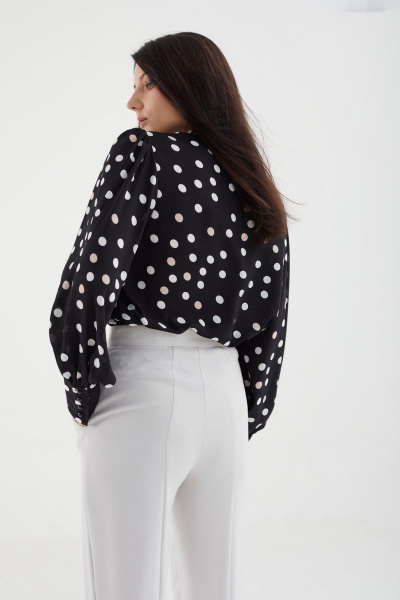 Блуза MALI 621-074 черный_горошек - фото 6