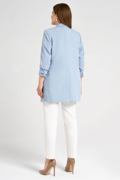 Голубой женский жакет с укороченными рукавами Панда 13430z голубой - фото 2