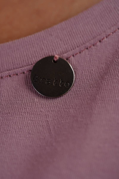 Футболка GRATTO 4126 лиловый - фото 3